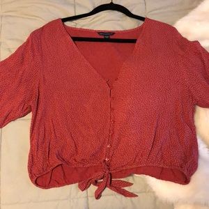 slightly cropped blouse